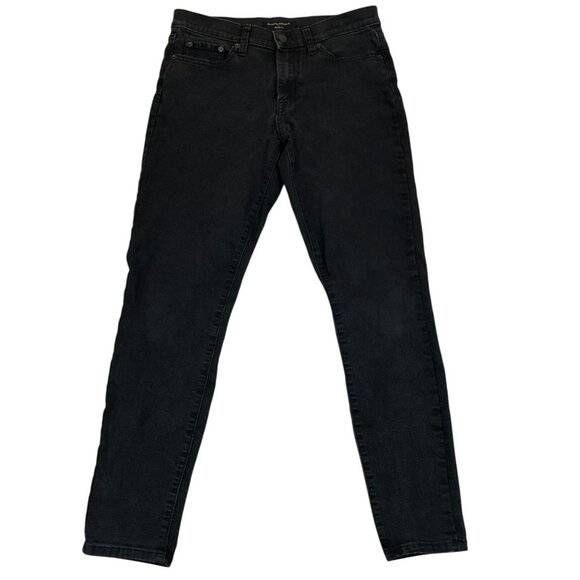 Banana Republic Womens Jeans 28/6 High Rise Skinny Stretch Black Denim Ankle - Picture 1 of 11